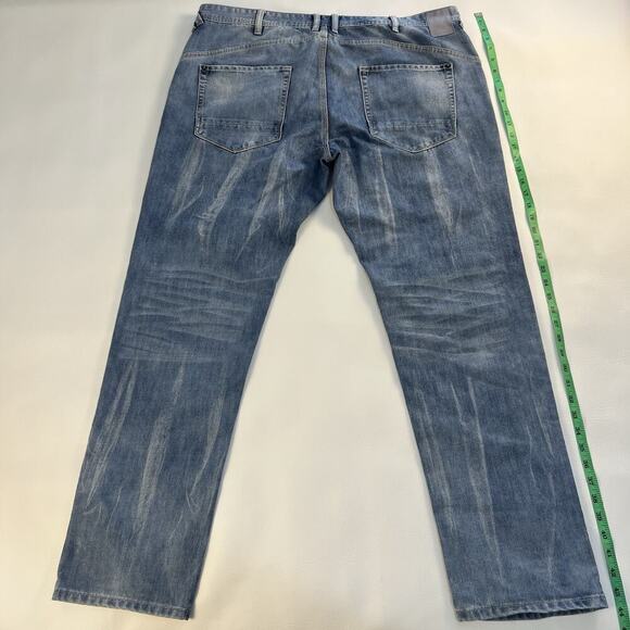 Sean John Jeans Mens 40x32 Blue Mercer Slim Straight Fit Casual - Picture 5 of 7